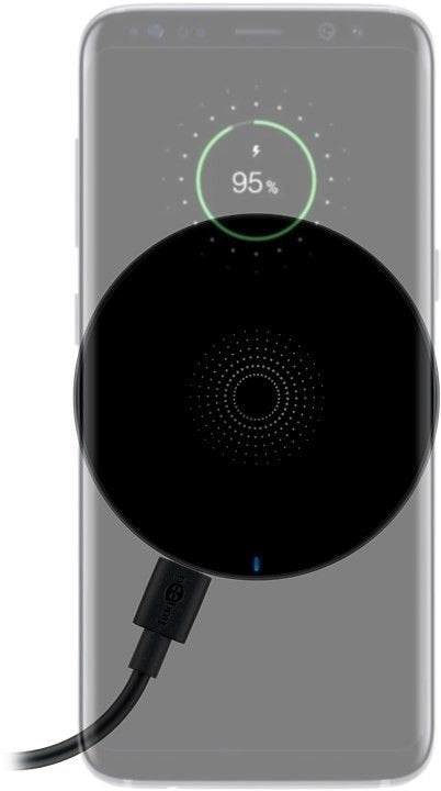 EAN 4040849598777 - Goobay 59877 cargador de dispositivo móvil Smartphone Negro USB Cargador inalámbrico Interior imagen 2