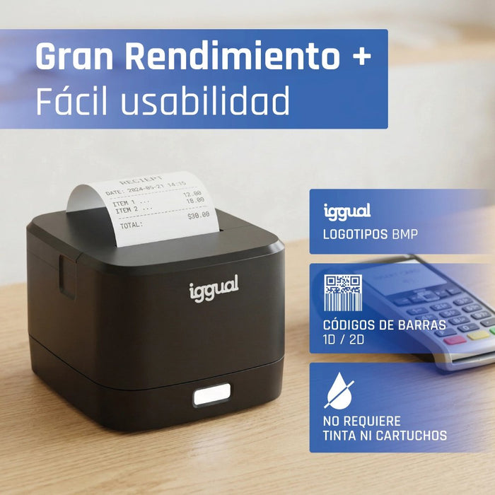 EAN 8435364318836 - iggual TP Easy 58 203 x 203 DPI Alámbrico Transferencia térmica Impresora de recibos imagen 17