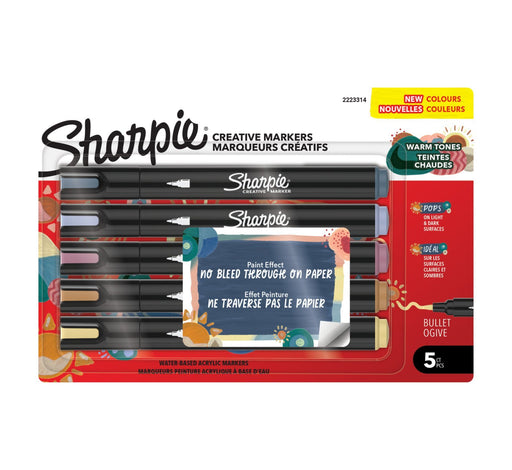 EAN 3026982233141 - Sharpie Creative marcador 5 pieza(s) Punta redonda Azul claro, Lila, Bronceado, Beige, Azul imagen 1