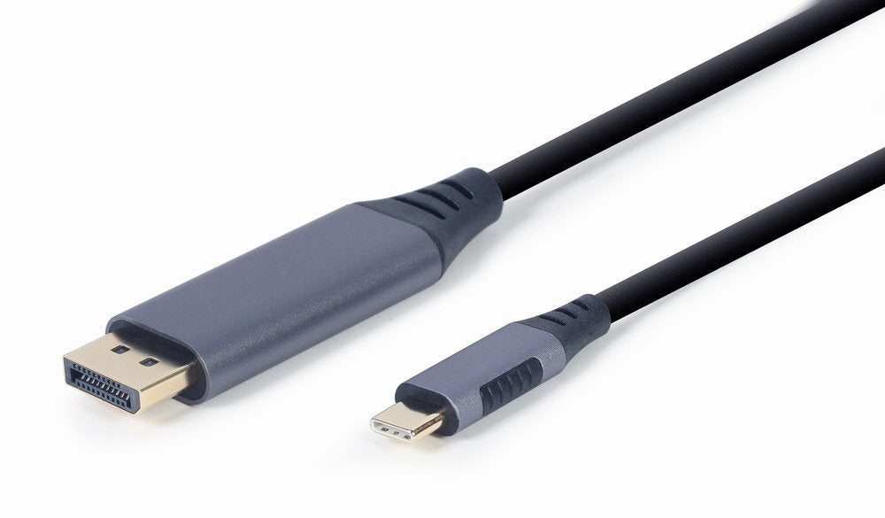 EAN 8716309121415 - Gembird CC-USB3C-DPF-01-6 adaptador de cable de vídeo 1,8 m USB Tipo C DisplayPort Negro, Gris imagen 1
