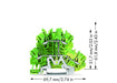 EAN 4044918691147 - Wago 2002-2207 bloque de terminales Verde imagen 2