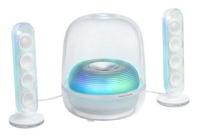 EAN 1200130026713 - Harman/Kardon SoundSticks 5 conjunto de altavoces 190 W Blanco 2.1 canales Bluetooth imagen 1