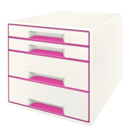 EAN 4002432115341 - Leitz WOW Cube organizador para cajón de escritorio Plástico Rosa, Blanco imagen 1
