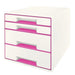 EAN 4002432115341 - Leitz WOW Cube organizador para cajón de escritorio Plástico Rosa, Blanco imagen 1