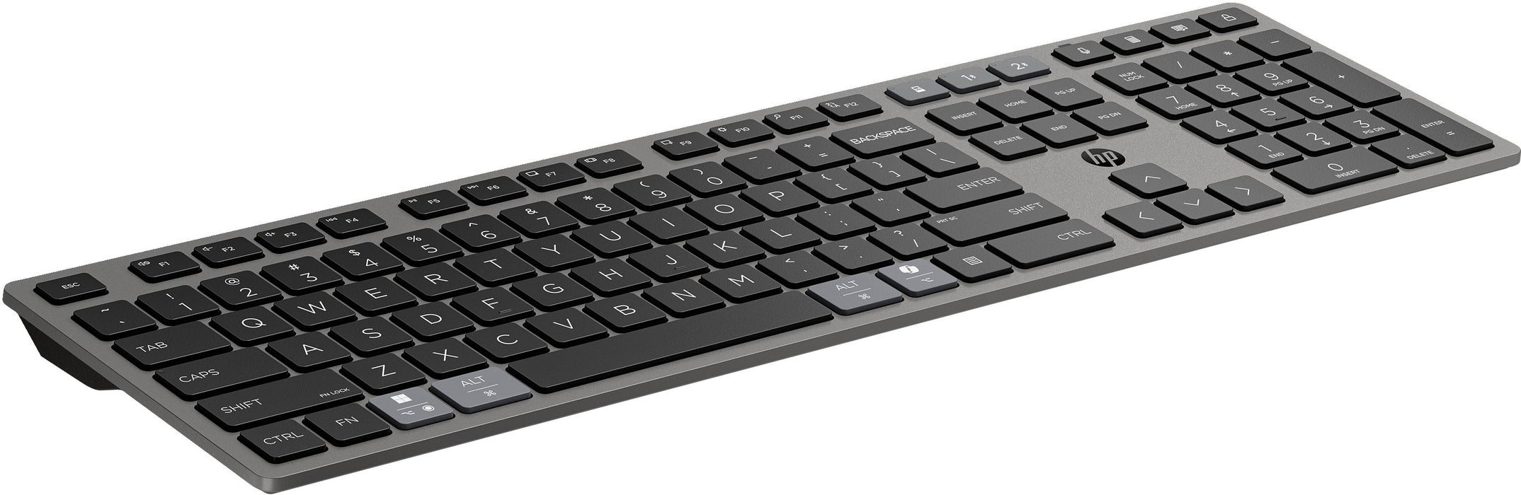 EAN 198122141692 - HP 725 Multi-Device Rechargeable Wireless Keyboard teclado Hogar / Oficina RF Wireless + Bluetooth Gris imagen 3