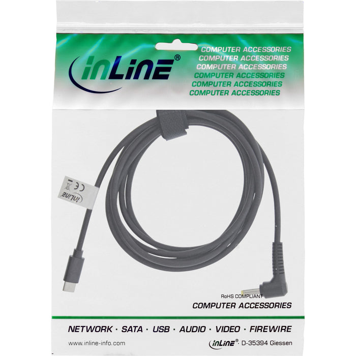 EAN 4043718294251 - InLine 26675 cable de transmisión Negro 2 m USB C EIAJ-02 (4.0 mm, 1.7 mm) imagen 2