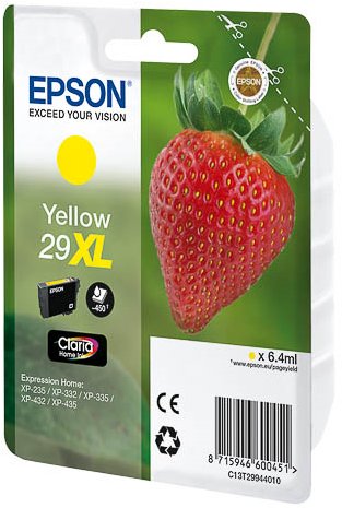 EAN 8715946600451 - Epson Strawberry 29XL Y cartucho de tinta 1 pieza(s) Original Alto rendimiento (XL) Amarillo imagen 1
