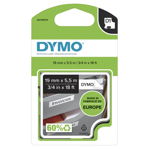 EAN 5411313169608 - DYMO D1 Durable - Black on White - 19mm cinta para impresora de etiquetas Negro sobre blanco imagen 1