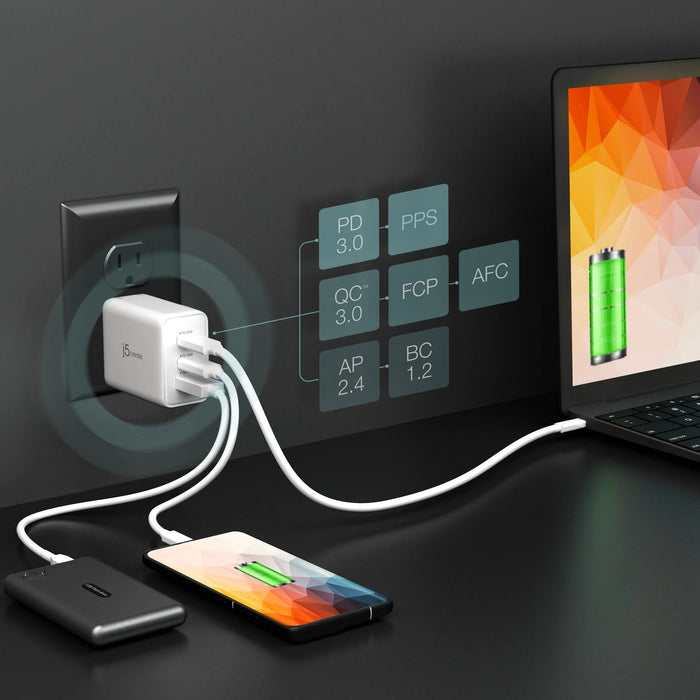 EAN 4712795086966 - j5create JUP3365E-EN cargador de dispositivo móvil Auriculares, Ordenador portátil, Teléfono móvil, Portá imagen 6