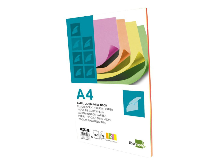 EAN 8423473445734 - Liderpapel PC45 papel decorativo Bloc de hojas de papel para bellas artes 100 hojas imagen 1