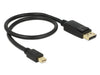 EAN 4043619839841 - DeLOCK Mini Displayport/Displayport, 0.5 m 0,5 m Negro imagen 2
