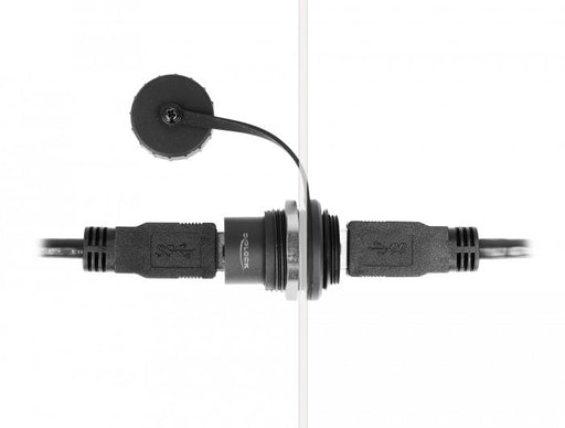 EAN 4043619869619 - DeLOCK 86961 cambiador de género para cable Negro imagen 2