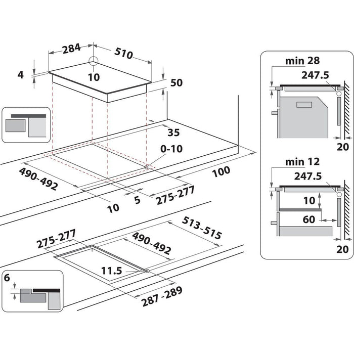 EAN 8003437604850 - Whirlpool WS Q0530 NE Negro Integrado 28 cm Con placa de inducción 2 zona(s) imagen 6