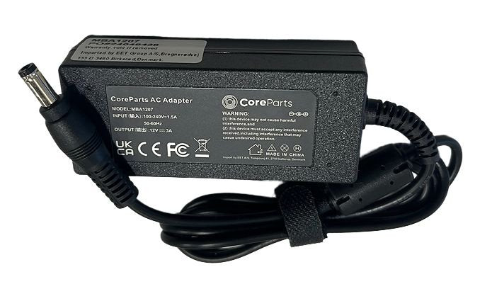 EAN 5704327266259 - CoreParts MBA1207 adaptador e inversor de corriente Interior 36 W Negro imagen 1