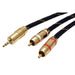 EAN 7611990112043 - ROLINE 11.09.4276 cable de audio 5 m 3,5mm 2 x RCA Negro imagen 2