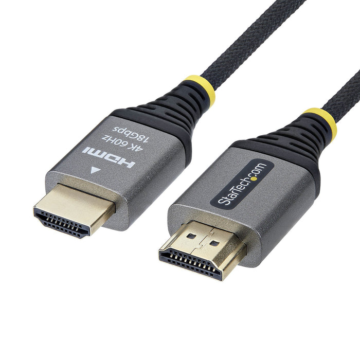 EAN 65030929295 - StarTech.com HDMI2-FLEX-4K60-1M cable HDMI HDMI tipo A (Estándar) Negro, Plata imagen 1