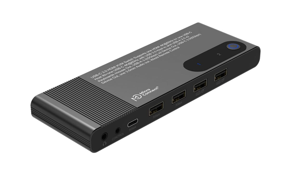 EAN 5715328299160 - Microconnect HDMI & USB-C KVM Switch 2-Port interruptor KVM imagen 1