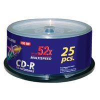 EAN 4902520264213 - Fujifilm P10DCRCA14A CD en blanco CD-R 700 MB 52x 25 pieza(s) imagen 1