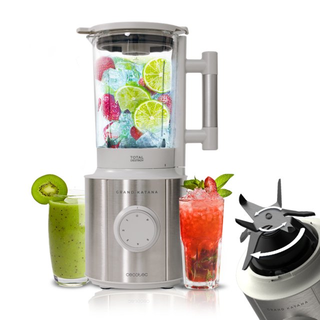 EAN 8435484039833 - Cecotec Grand Katana 2700MAX Total Destroy W 1,8 L Batidora de vaso 2700 W Gris, Acero inoxidable, Transp imagen 1