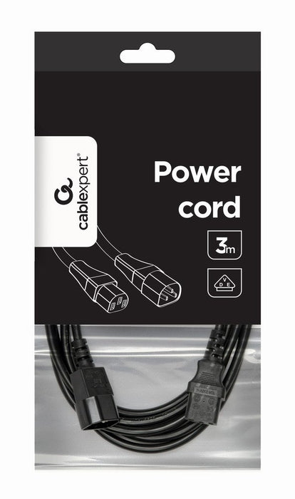 EAN 8716309037884 - Gembird PC-189-VDE-3M cable de transmisión Negro C14 acoplador imagen 1