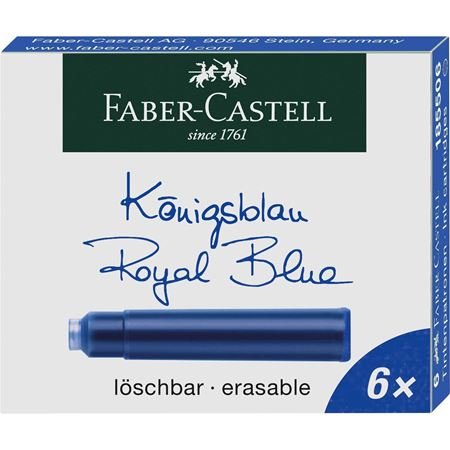 EAN 4005401855064 - Faber-Castell 185506 Recambio de bolígrafo Azul 6 pieza(s) imagen 1