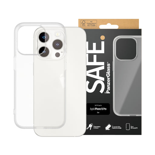 EAN 5711724955396 - PanzerGlass SAFE. by ® TPU Case Transparent iPhone 15 Pro funda para teléfono móvil Transparente imagen 2