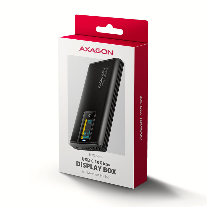 EAN 8595247909848 - Axagon EEM2-SD2B caja para disco duro externo Caja externa para unidad de estado sólido (SSD) Negro M.2 imagen 11