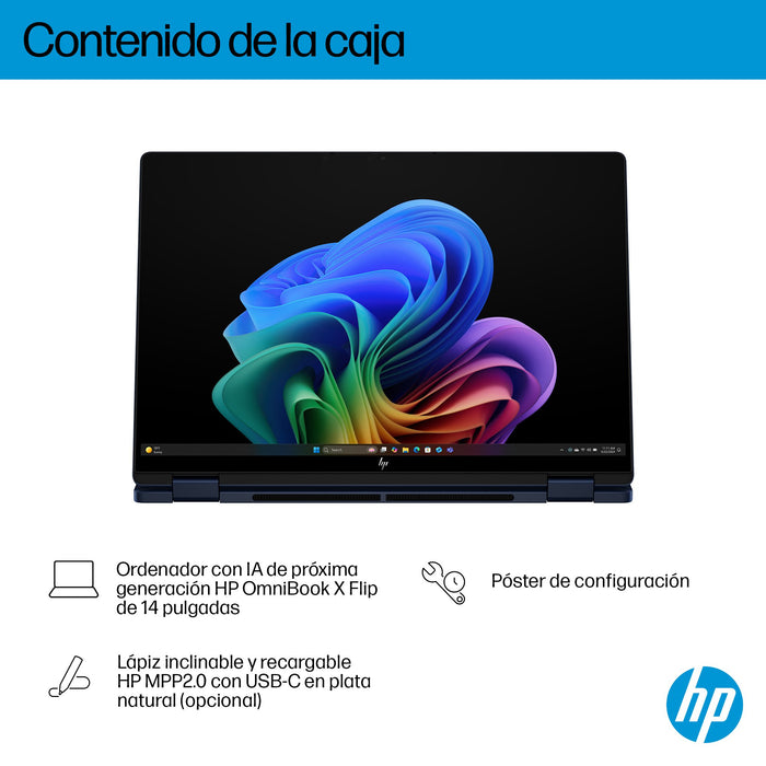 EAN 199251605406 - HP OmniBook X FlipNGAI 14-fm0013ns Copilot+ PC Intel Core Ultra 5 226V Híbrido (2-en-1) 35,6 cm (14") Pant imagen 6