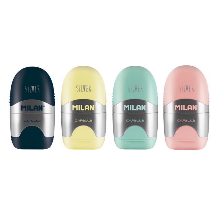 EAN 8411574060499 - Milan 4714112 sacapuntas Sacapuntas manual Azul, Rosa, Turquesa, Amarillo imagen 2