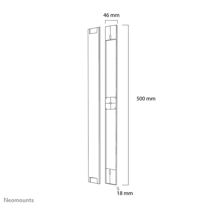 EAN 8717371444051 - Neomounts NS-CC050SILVER organizador de cables Pared Plata imagen 3