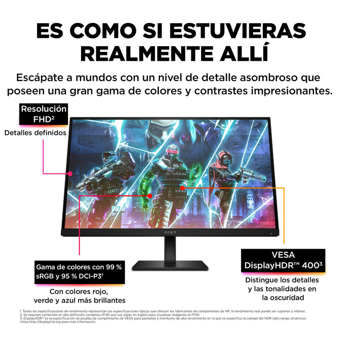 EAN 1970296154666 - OMEN by HP 27 inch FHD 240Hz Gaming Monitor - OMEN 27s pantalla para PC 68,6 cm (27") 1920 x 1080 Pixeles imagen 8