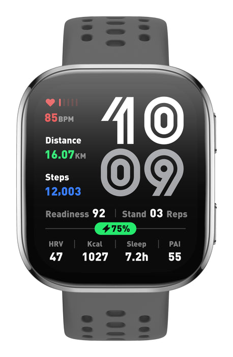 EAN 6970100377989 - Amazfit Bip 6 Charcoal 5 cm (1.97") AMOLED Digital 390 x 450 Pixeles Pantalla táctil Plata GPS (satélite) imagen 2