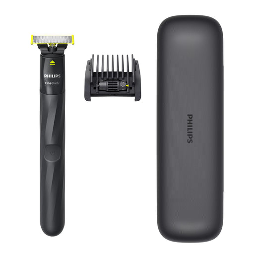 EAN 8720689034470 - Philips Norelco OneBlade QP1424/65 afeitadora Máquina de afeitar de láminas Negro, Gris imagen 1
