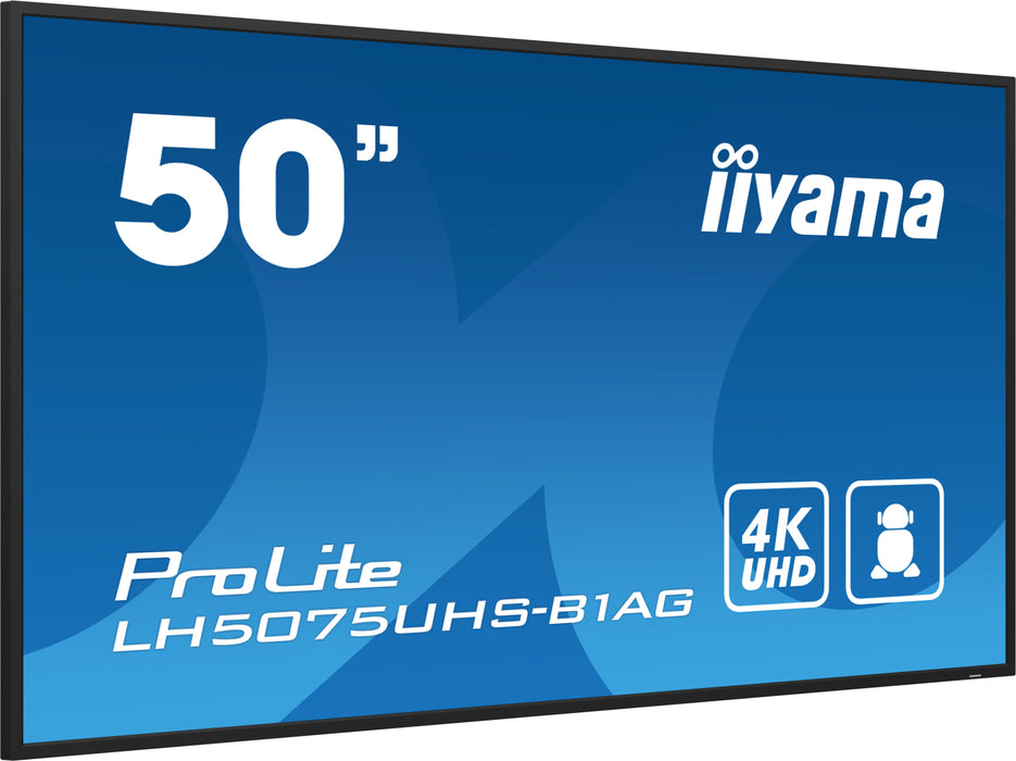 EAN 4948570123452 - iiyama LH5075UHS-B1AG pantalla de señalización Pantalla plana para señalización digital 125,7 cm (49.5")  imagen 4