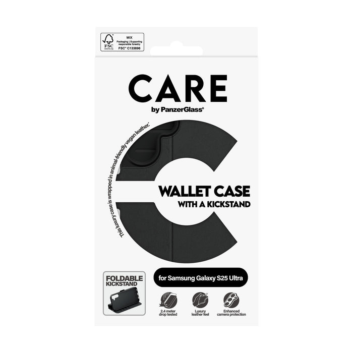 EAN 5715685016714 - PanzerGlass CARE™ by ® Wallet Case w. Kickstand Samsung Galaxy S25 Ultra funda para teléfono móvil Negro imagen 4