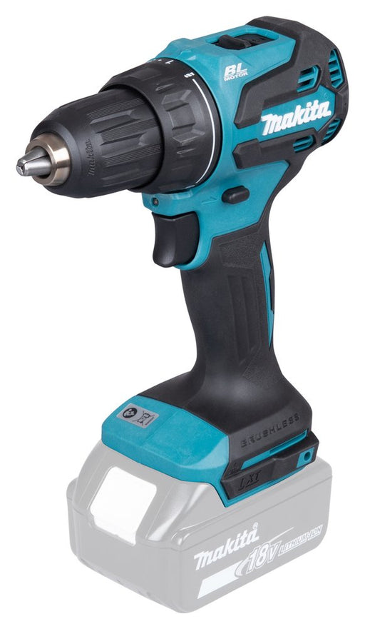 EAN 197050009845 - Makita DDF490Z taladro 1900 RPM Sin llave 1,7 kg Azul, Negro imagen 1