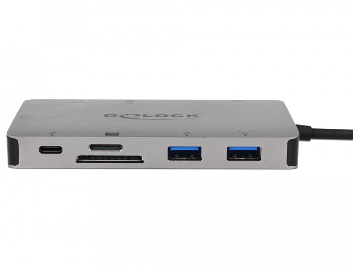 EAN 4043619877355 - DeLOCK 87735 base para portátil y replicador de puertos Alámbrico USB 3.2 Gen 1 (3.1 Gen 1) Type-C Gris imagen 3