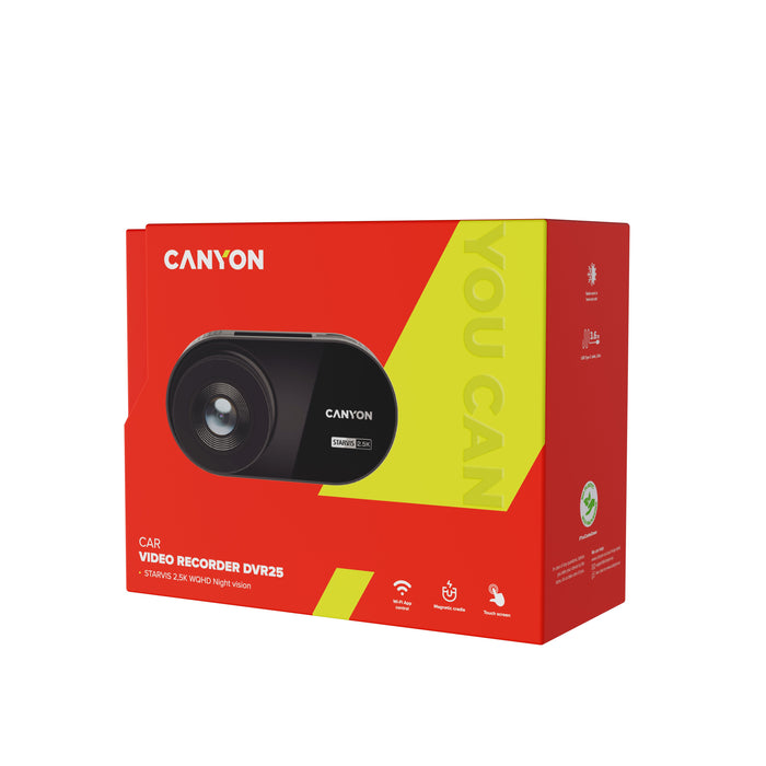EAN 5291485014889 - Canyon DVR25 kamera do auta s nahravanim 2.5K WQHD at 30 fps 3´´ dotykovy imagen 14
