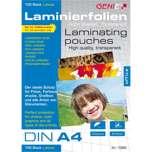 EAN 4015468102636 - Genie 10263 plastificador 100 pieza(s) imagen 1