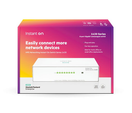 EAN 0190017537924 - HPE Aruba Networking Networking Instant On Switch 8p Gigabit 1430 imagen 1
