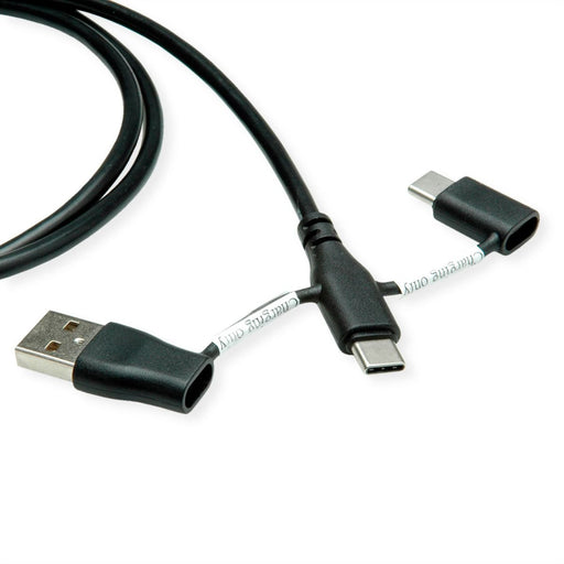 EAN 7630049633018 - ROLINE 11.02.8349 cable USB USB 2.0 1 m USB C USB A/USB C Negro imagen 2