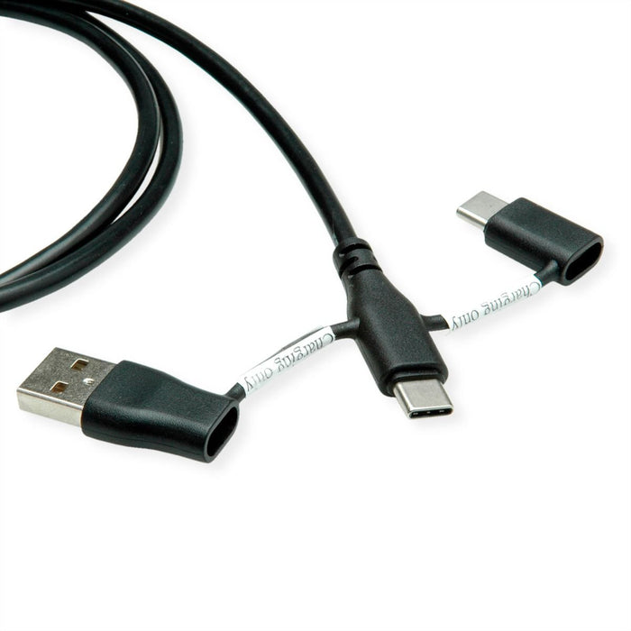 EAN 7630049633018 - ROLINE 11.02.8349 cable USB USB 2.0 1 m USB C USB A/USB C Negro imagen 2