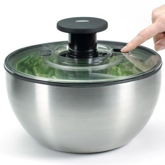EAN 719812018294 - OXO 1071497 escurridor de ensalada Acero inoxidable Botón imagen 3