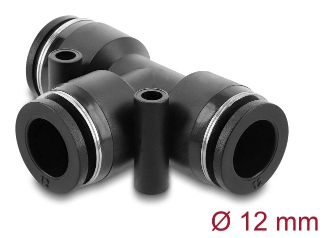 EAN 4043619607518 - DeLOCK 60751 acoplamiento y conector para máquina neumática Negro Metal, Plástico Rosca interior (hembra) imagen 1