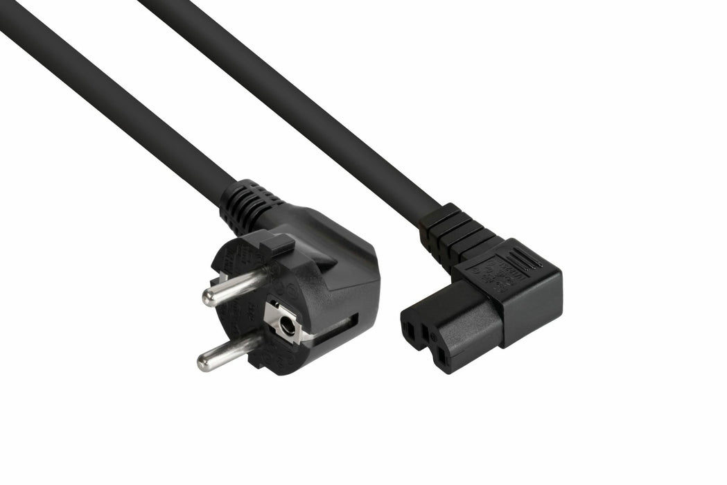 EAN 4066857002464 - Kabelmeister SK0151-S030 cable de transmisión Negro 3 m Enchufe tipo E+F IEC C15 imagen 1