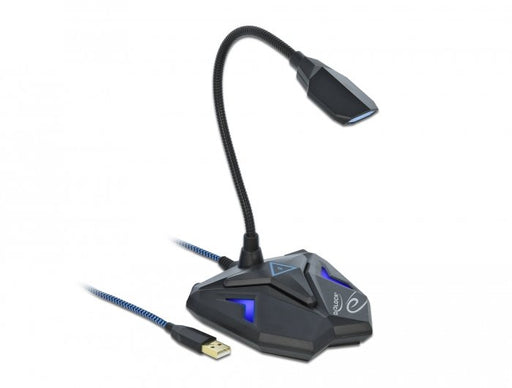 EAN 4043619663309 - DeLOCK 66330 micrófono Negro, Azul Micrófono para videoconsola imagen 2