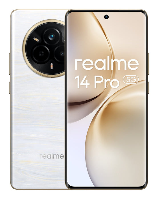 EAN 6941764453852 - realme 14 Pro 5G 17,2 cm (6.77") SIM doble Android 15 USB Tipo C 8 GB 256 GB 6000 mAh Blanco imagen 3