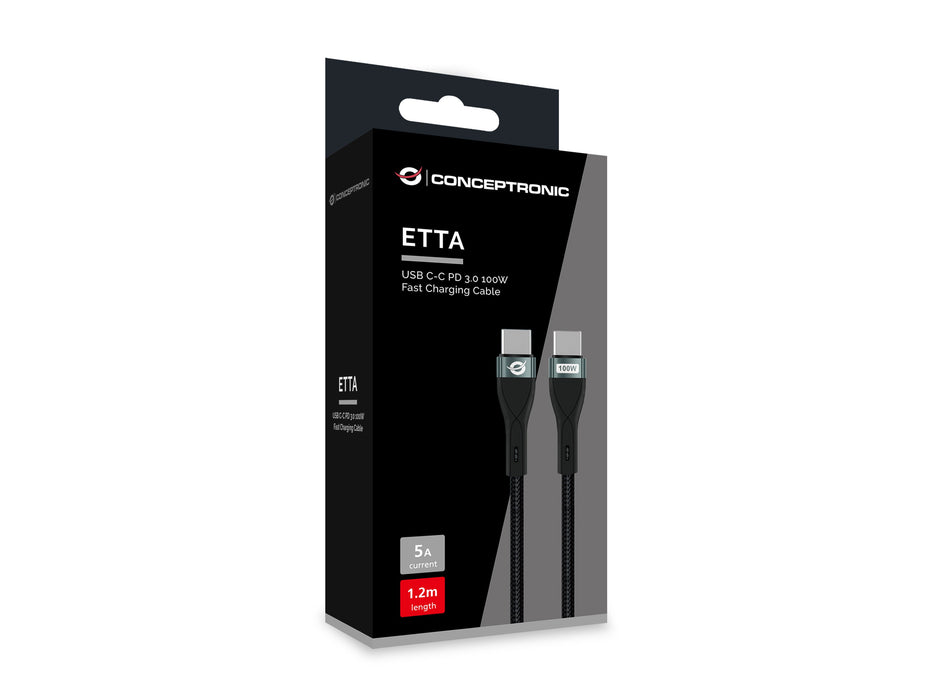 EAN 4015867237885 - Conceptronic ETTA01B12 cable USB USB 2.0 1,2 m USB C Negro imagen 4