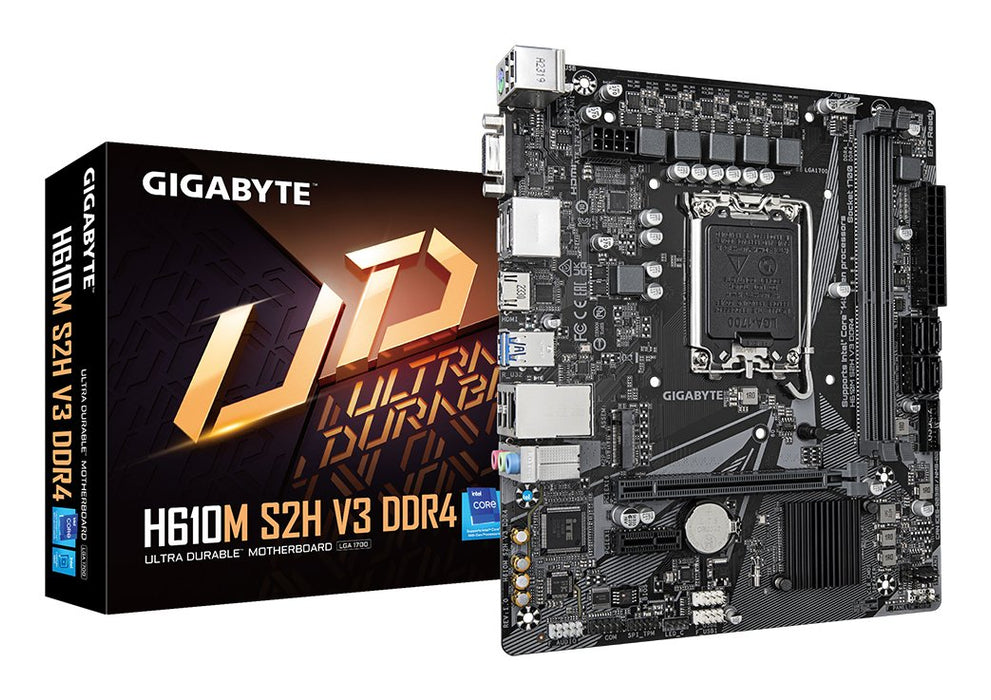 EAN 4719331859732 - GIGABYTE H610M S2H V3 DDR4 placa base Intel H610 Express LGA 1700 micro ATX imagen 1