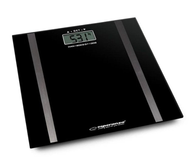 EAN 5901299954904 - Esperanza EBS018K báscula de baño Rectángulo Negro Báscula personal electrónica imagen 1